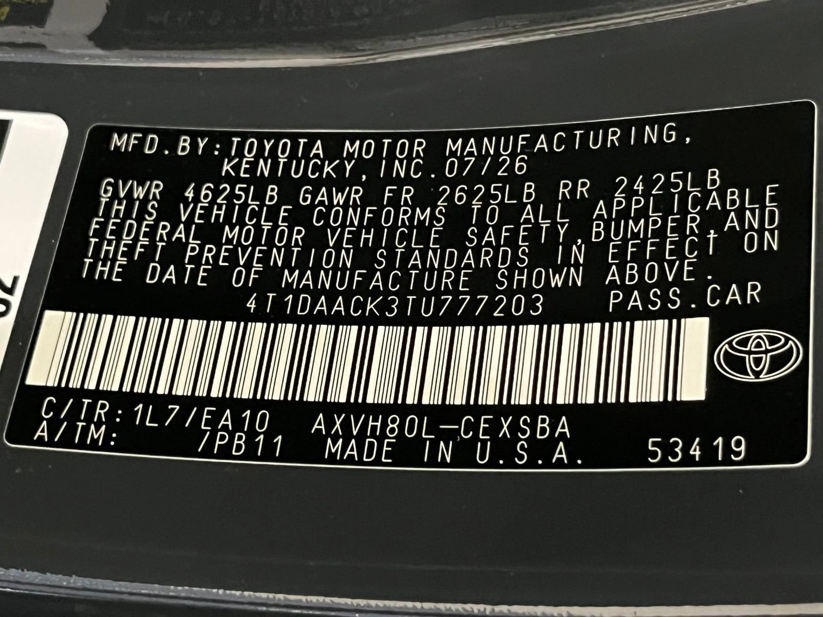 New 2026 Toyota Camry SE FWD image 18