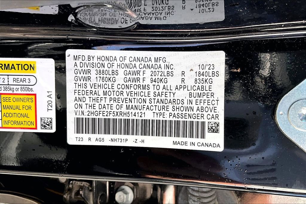 Used 2024 Honda Civic Sport image 16