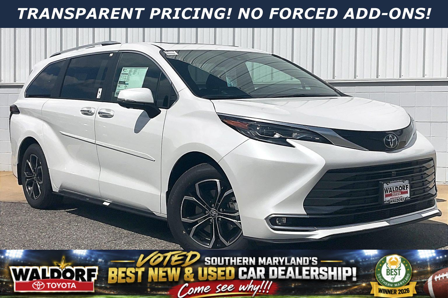New 2026 Toyota Sienna Platinum