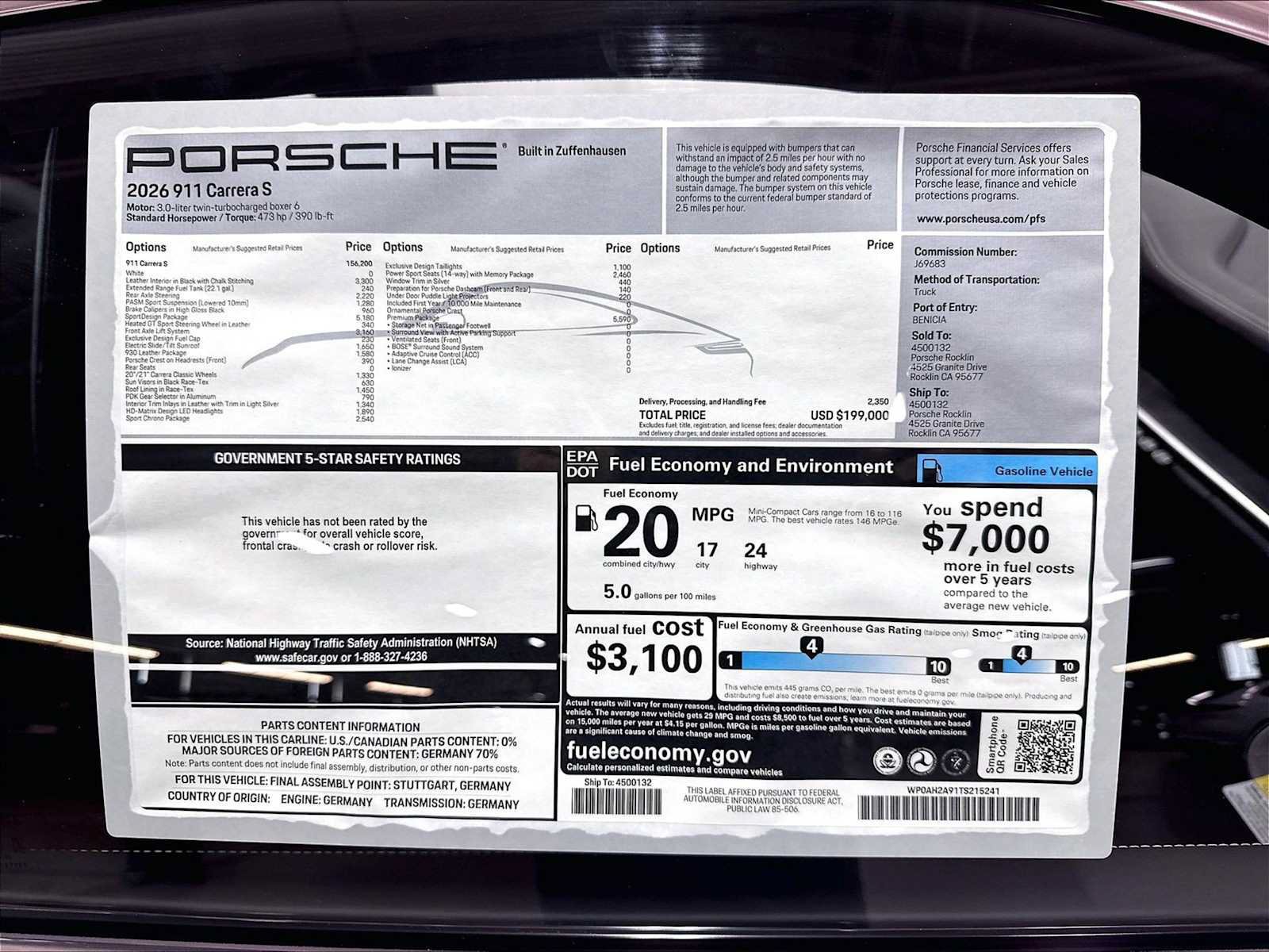 New 2026 Porsche 911 Carrera S RWD image 30