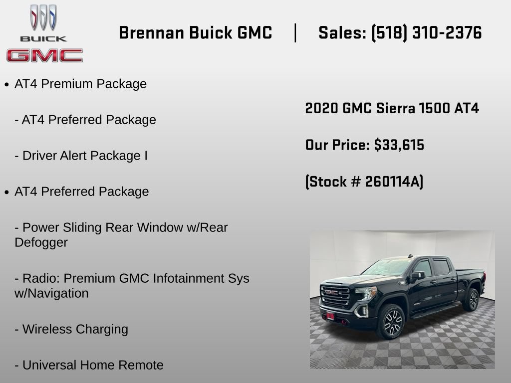 Certified 2020 GMC Sierra 1500 AT4 w/ AT4 Premium Package AWD/4WD image 6