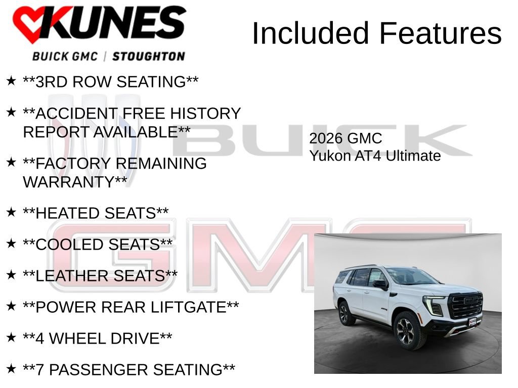 New 2026 GMC Yukon AT4 Ultimate AWD/4WD image 3
