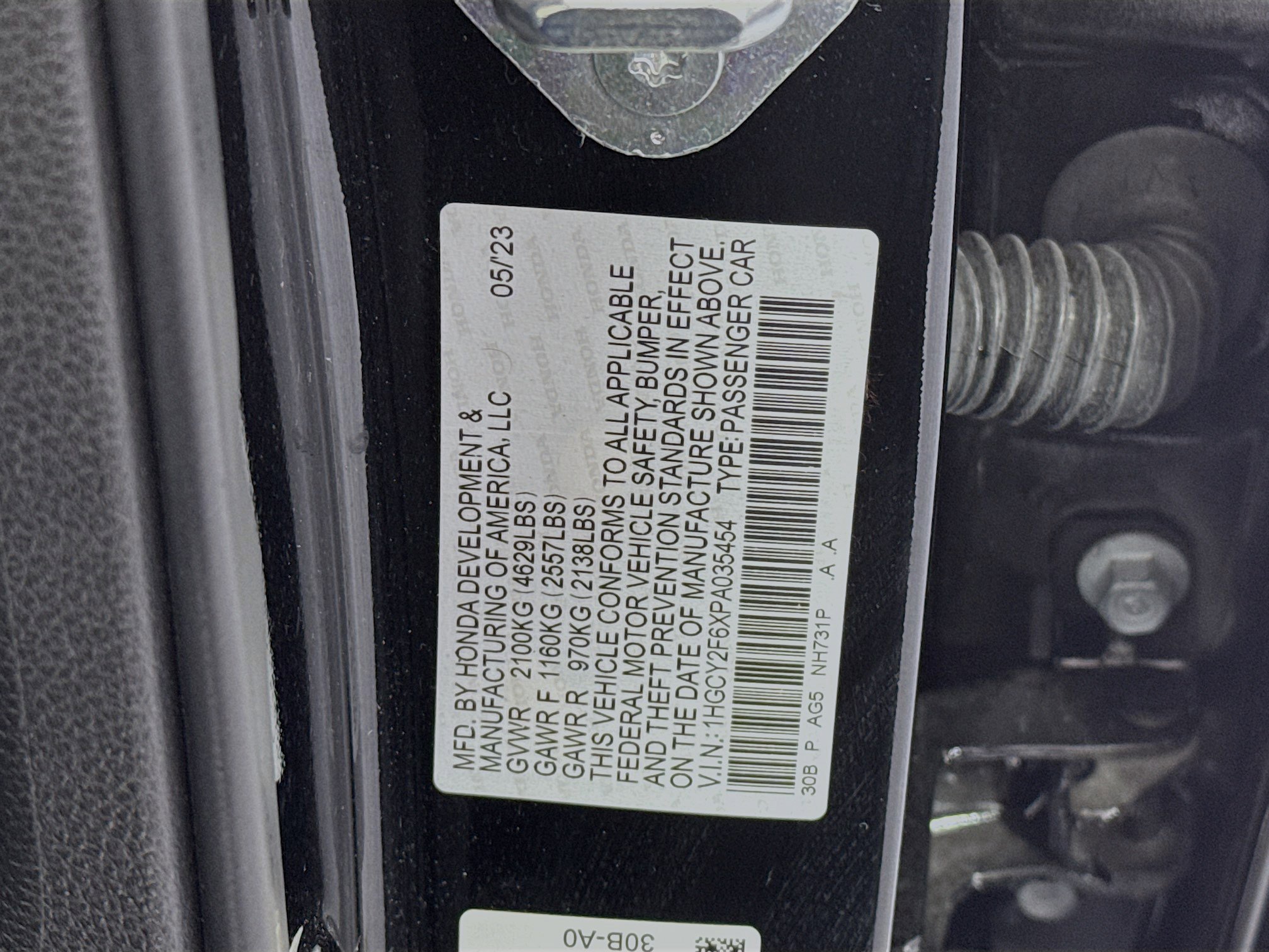 Certified 2023 Honda Accord EX-L image 32