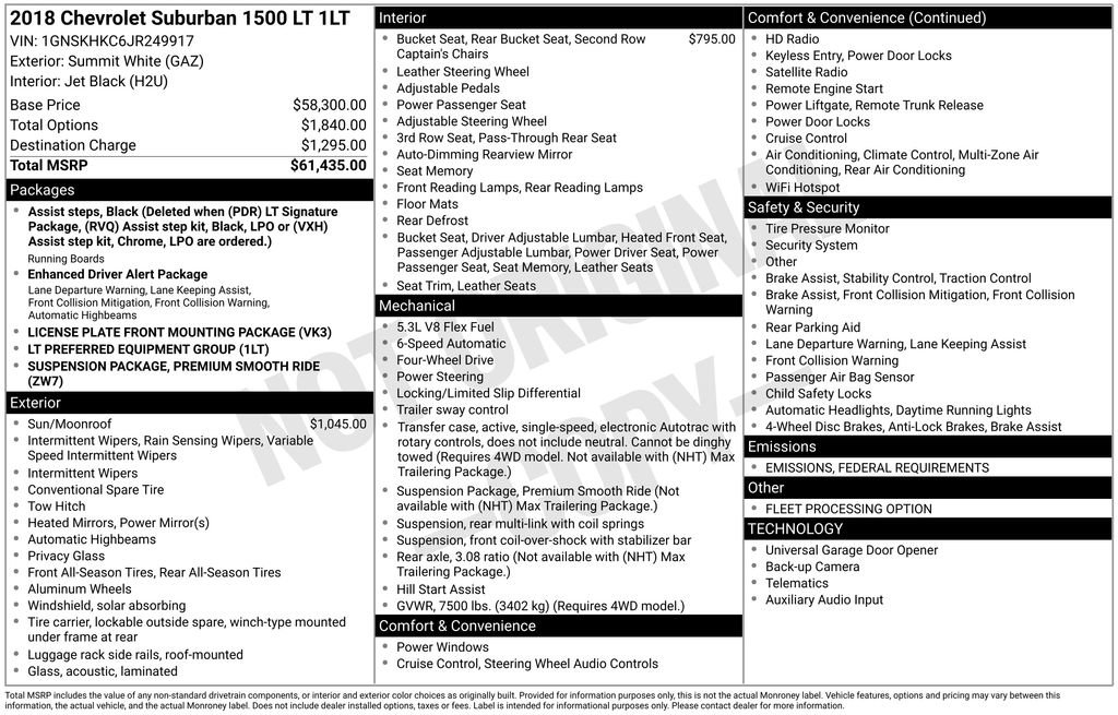 Used 2018 Chevrolet Suburban LT image 6