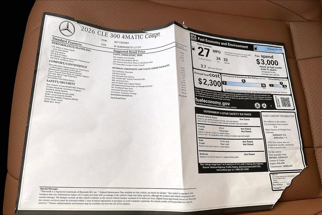 New 2026 Mercedes-Benz CLE 300 4MATIC Coupe image 12