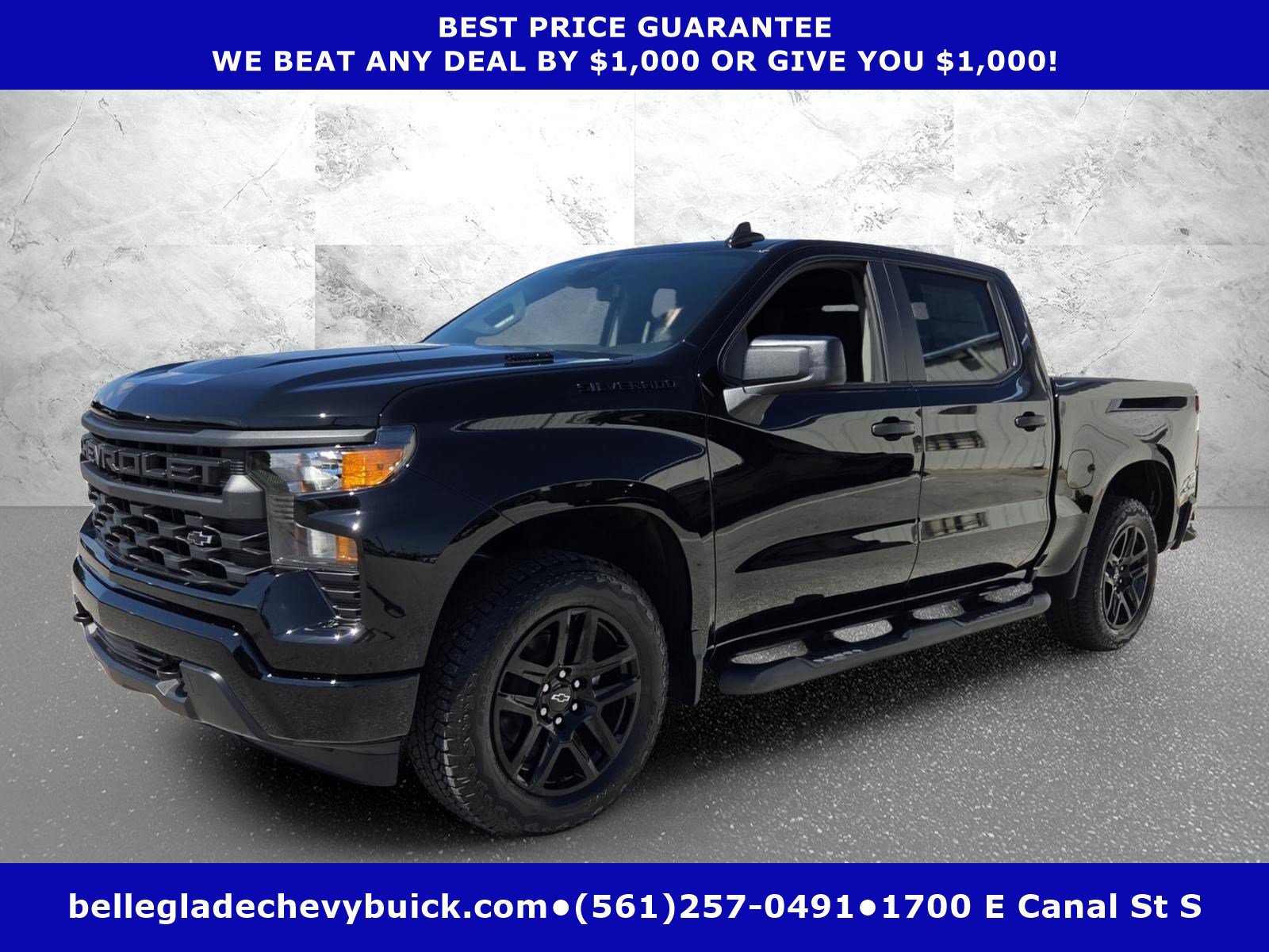 New 2026 Chevrolet Silverado 1500 Custom w/ Turbomax Blackout Package