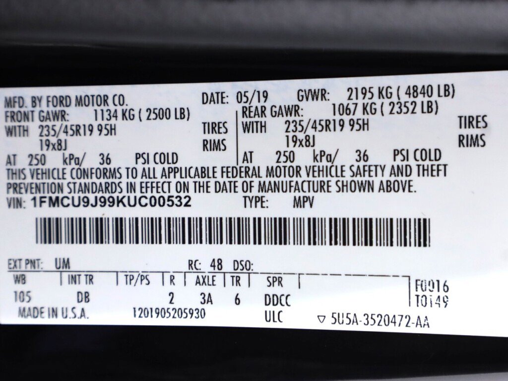 Used 2019 Ford Escape Titanium AWD/4WD image 47