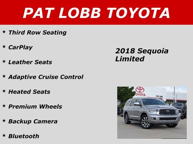 Used 2018 Toyota Sequoia Limited w/ Safety & Convenience Package image 39