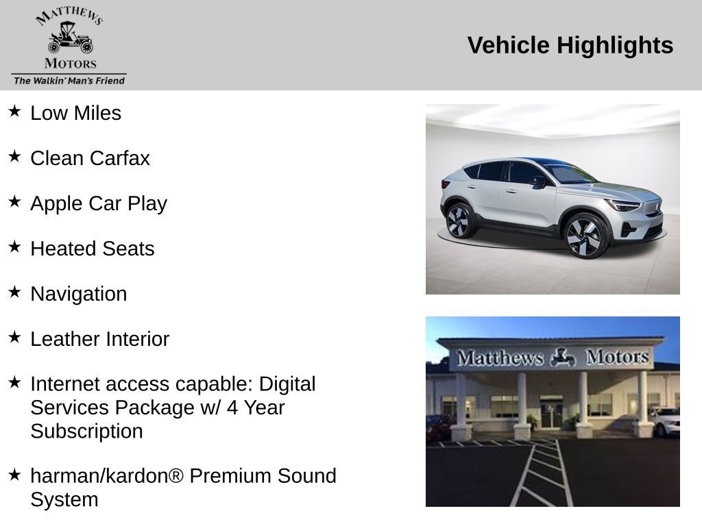 Used 2023 Volvo C40 P8 Recharge Ultimate image 14