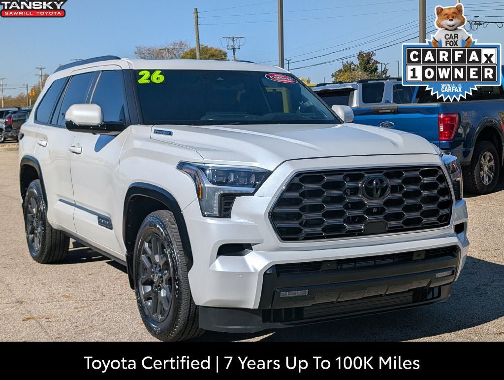 Certified 2026 Toyota Sequoia Platinum w/ Tow Technology Package AWD/4WD 360° Tour