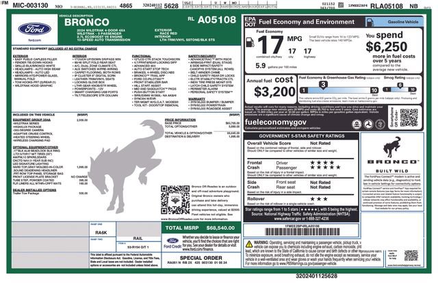 Used 2024 Ford Bronco Wildtrak AWD/4WD image 18