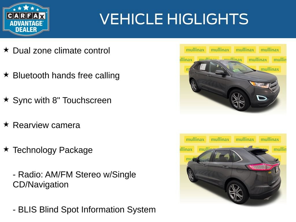 Used 2015 Ford Edge Titanium w/ Technology Package FWD image 21