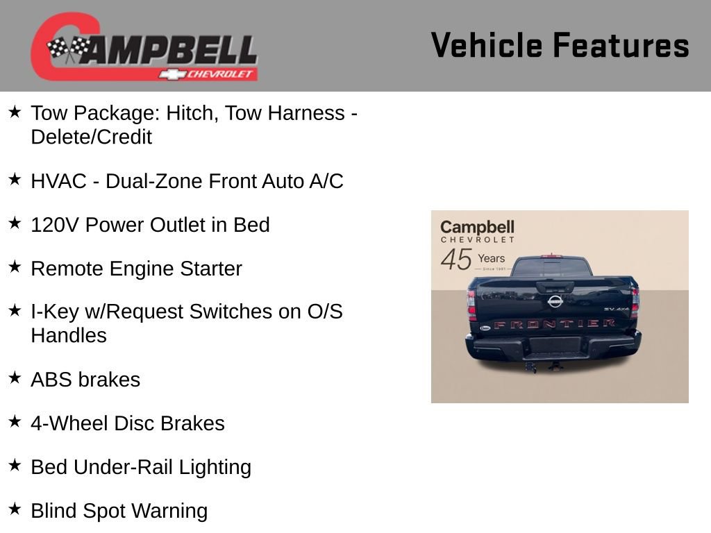 Used 2023 Nissan Frontier SV w/ SV Convenience Package AWD/4WD image 21