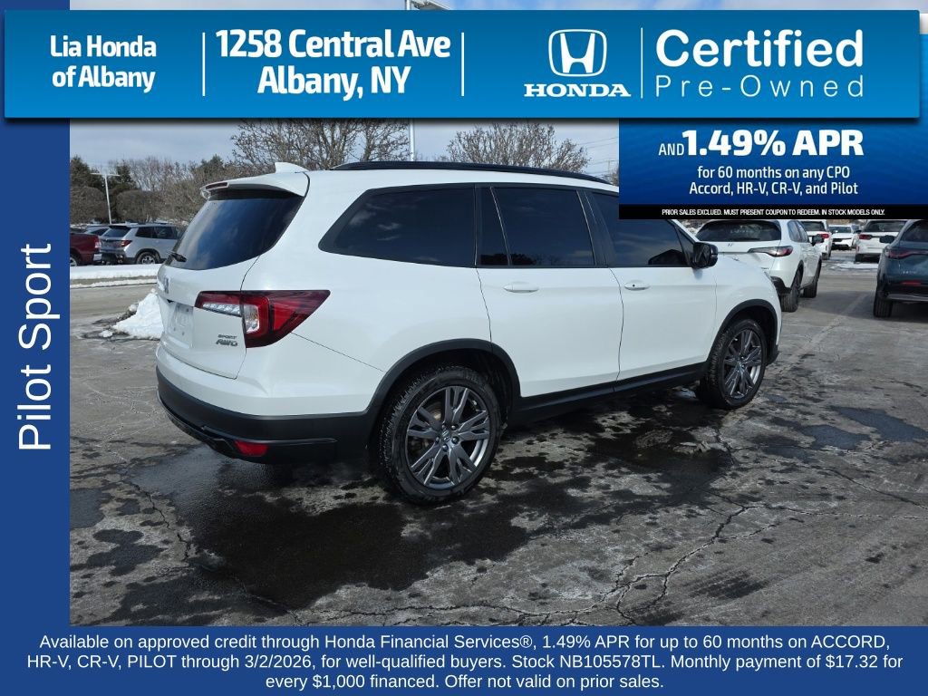 Certified 2022 Honda Pilot Sport image 7
