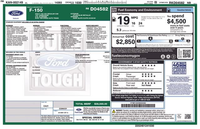 Used 2024 Ford F150 XL w/ Equipment Group 103A High RWD image 9
