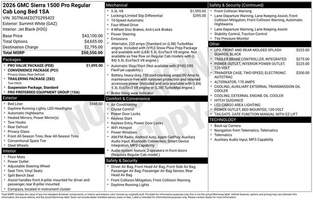 New 2026 GMC Sierra 1500 Pro w/ Pro Value Package AWD/4WD image 23