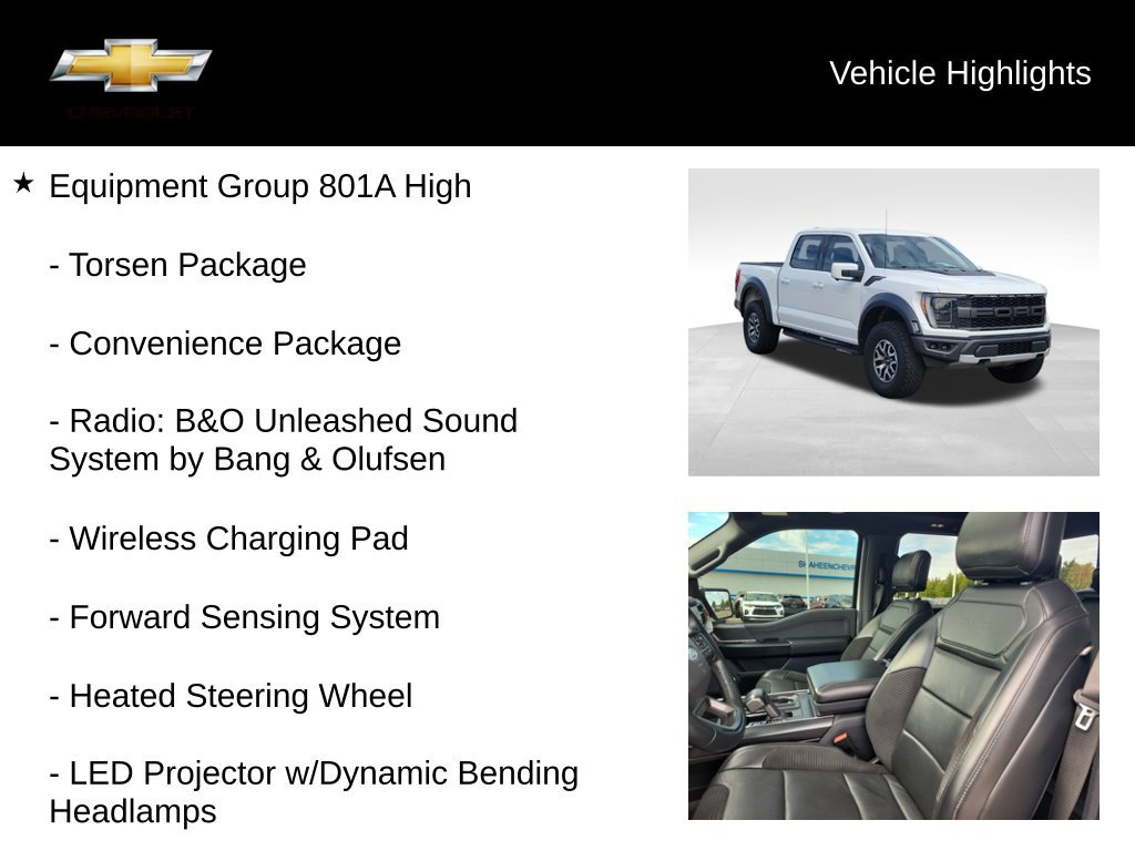 Used 2022 Ford F150 Raptor w/ Equipment Group 801A High AWD/4WD image 20