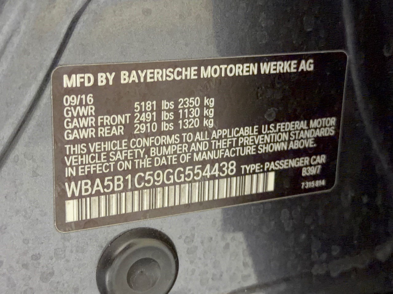 Used 2016 BMW 535i Sedan RWD image 31