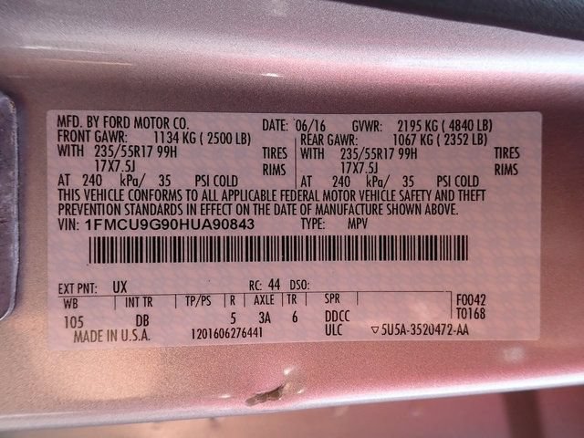 Used 2017 Ford Escape SE w/ SE Leather Comfort Package AWD/4WD image 24