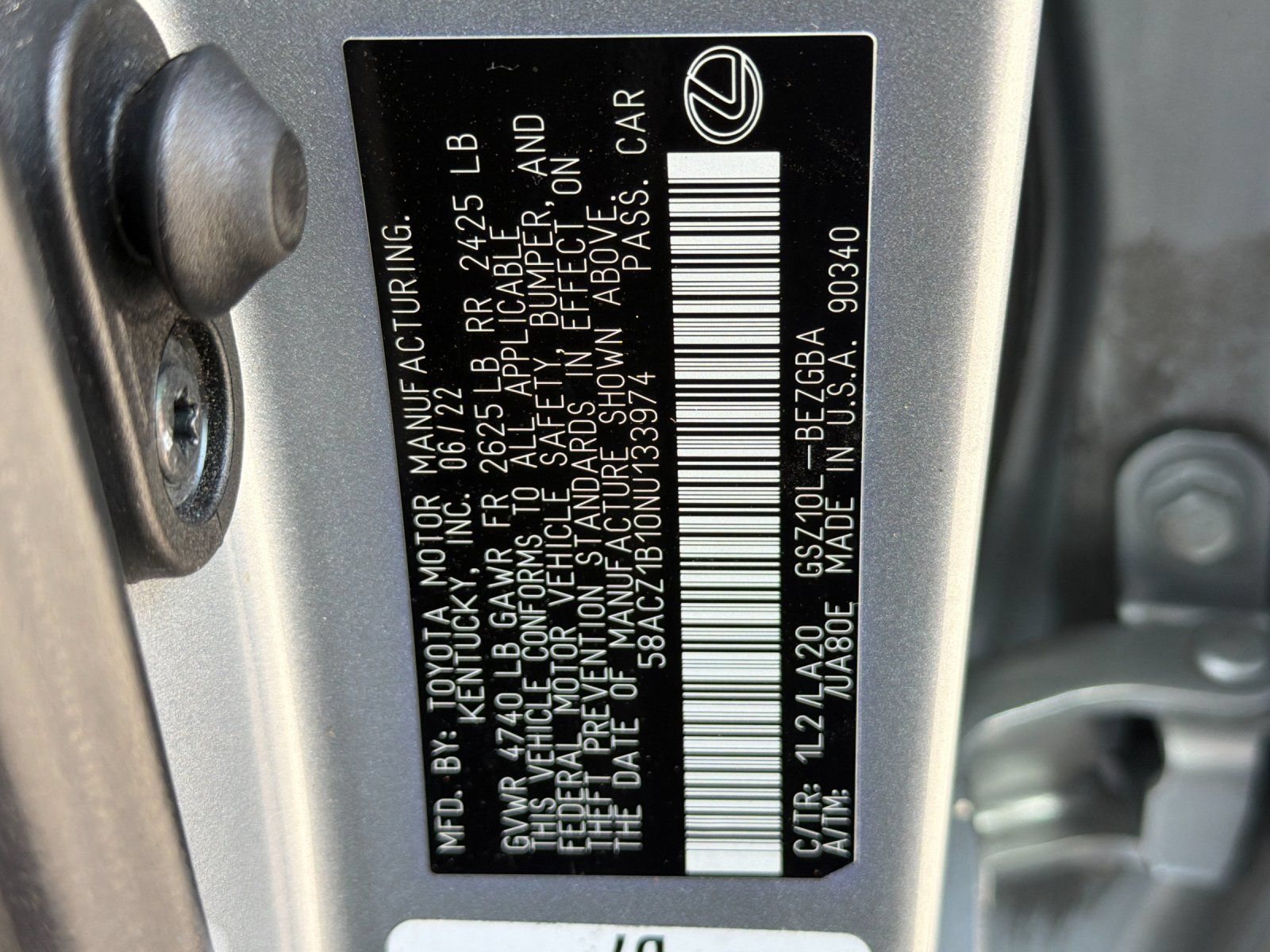 Used 2022 Lexus ES 350 w/ Accessory Package FWD image 33