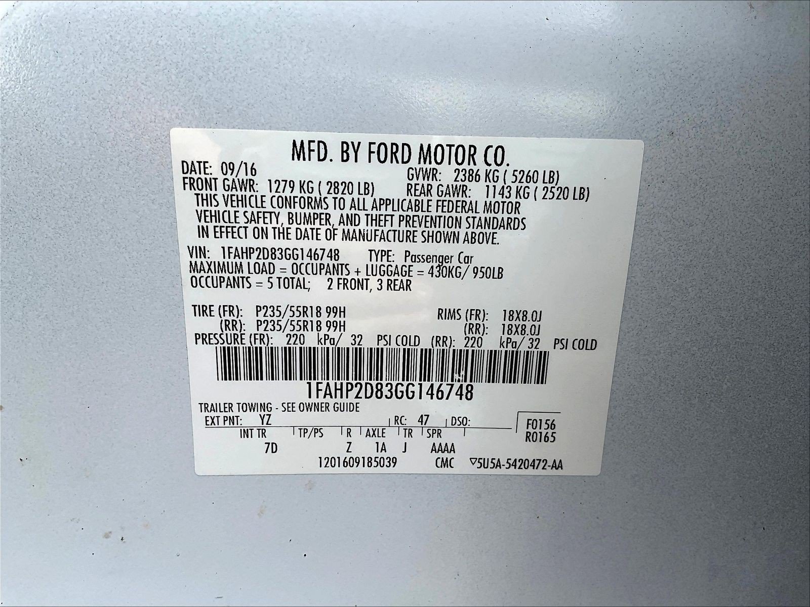 Used 2016 Ford Taurus SE FWD image 19