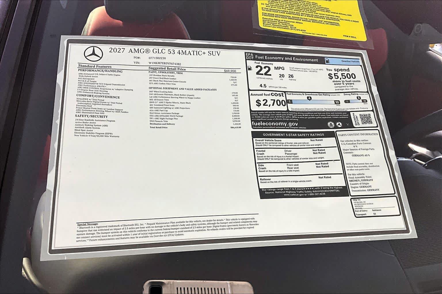 New 2027 Mercedes-Benz GLC 53 AMG 4MATIC image 18