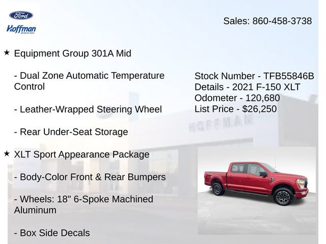 Used 2021 Ford F150 XLT w/ Equipment Group 301A Mid AWD/4WD image 10