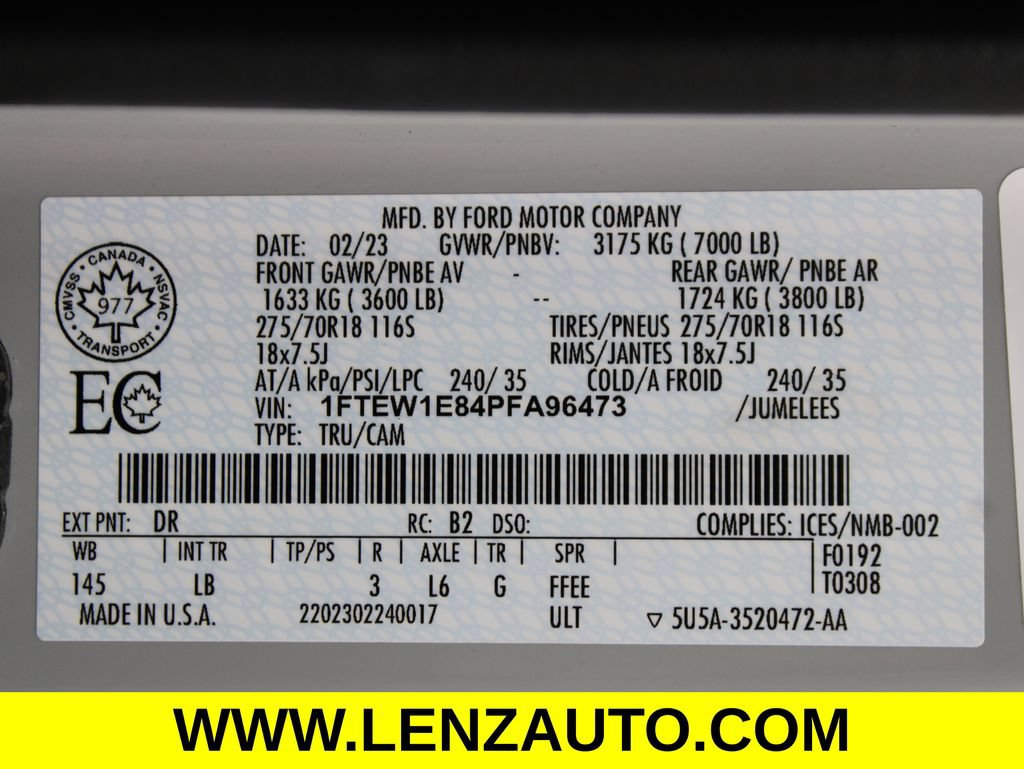 Used 2023 Ford F150 Tremor AWD/4WD image 74