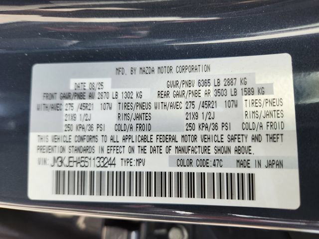 Certified 2025 MAZDA CX-70 Plug-In Hybrid w/ Premium Plus AWD/4WD image 27