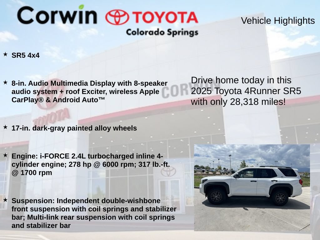 Used 2025 Toyota 4Runner SR5 AWD/4WD image 6