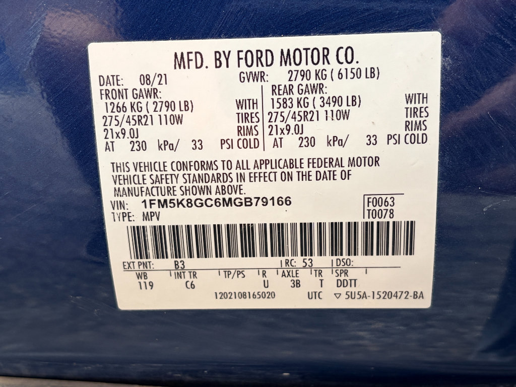 Used 2021 Ford Explorer ST w/ Equipment Group 401A AWD/4WD image 13