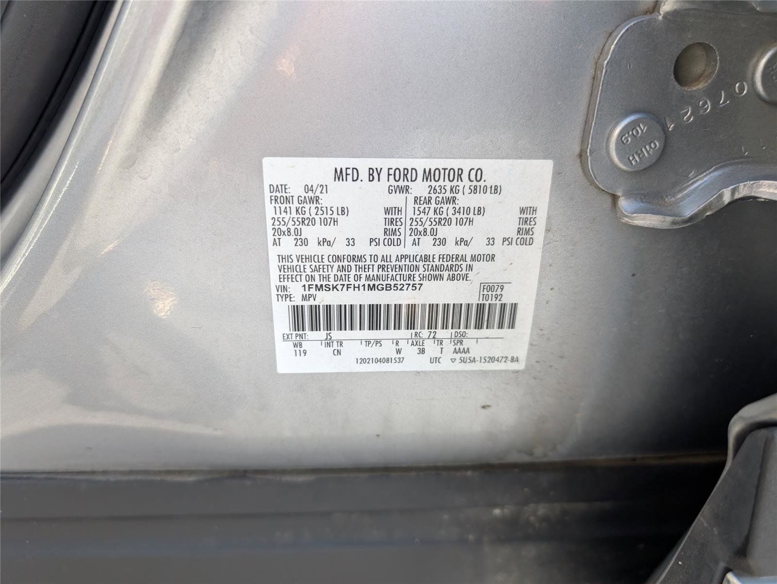 Used 2021 Ford Explorer Limited w/ Equipment Group 301A image 11