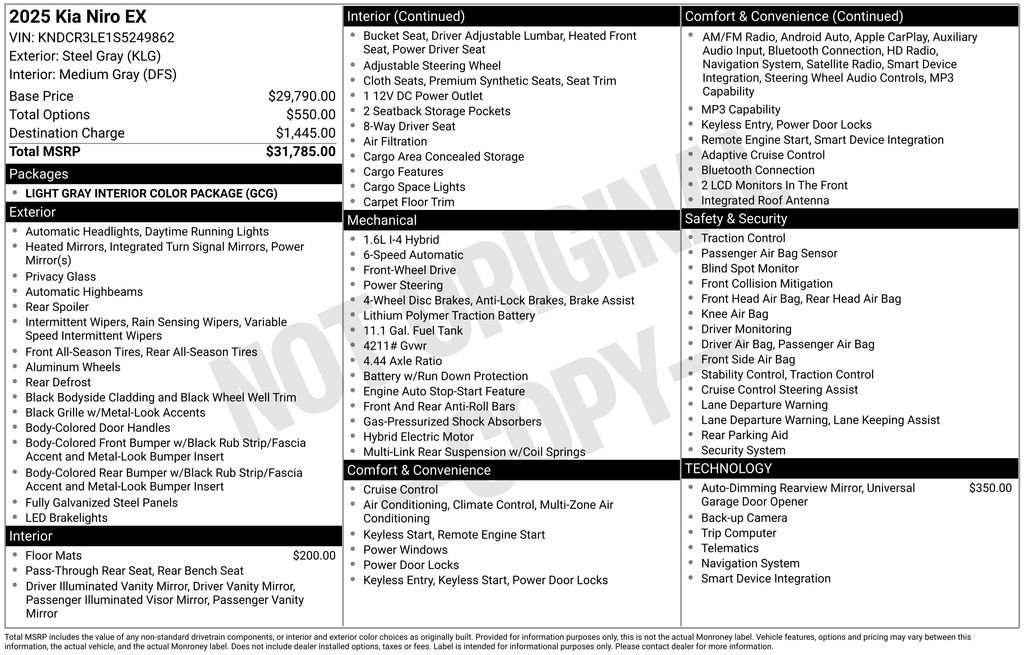 Certified 2025 Kia Niro EX image 4