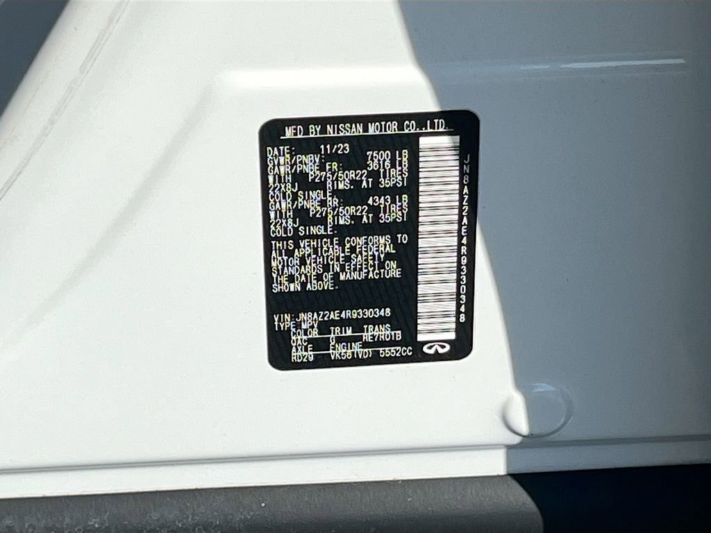 Used 2024 INFINITI QX80 Premium Select w/ Cargo Package AWD/4WD image 33