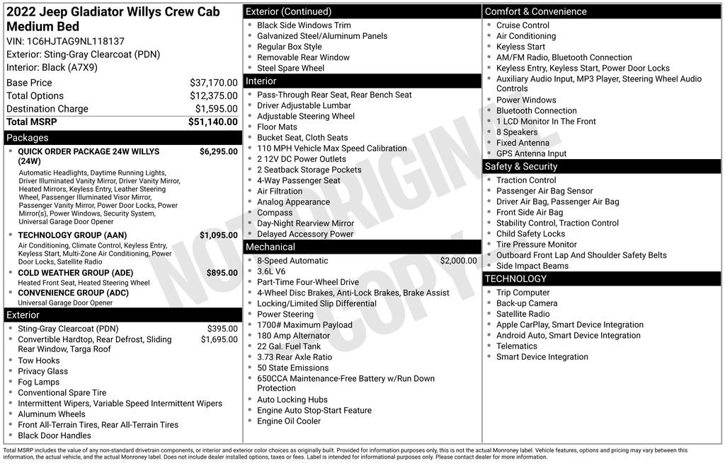Used 2022 Jeep Gladiator Willys image 6