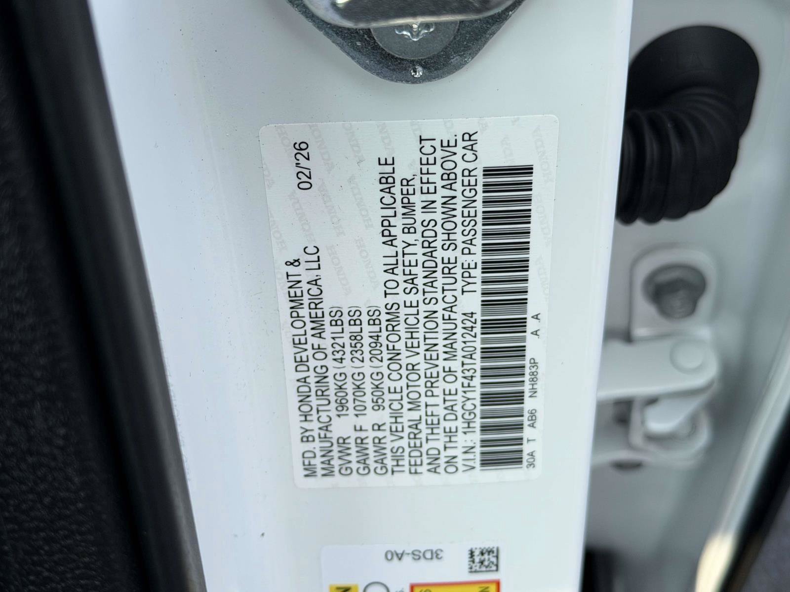 Certified 2026 Honda Accord SE image 21