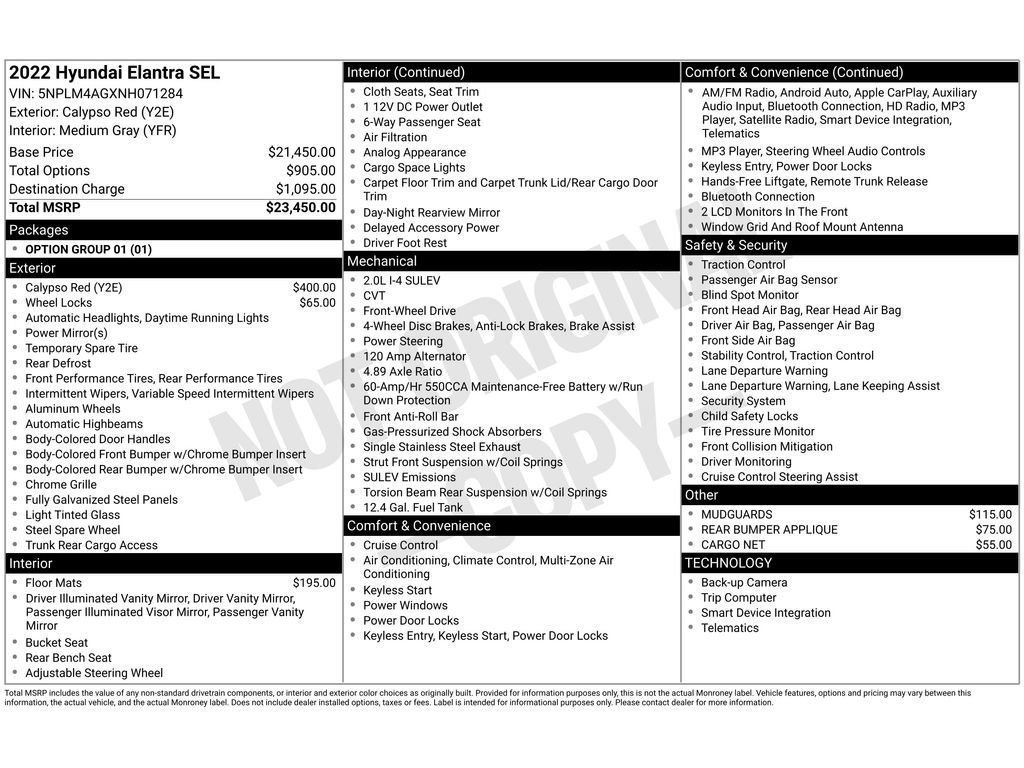 Used 2022 Hyundai Elantra SEL image 2