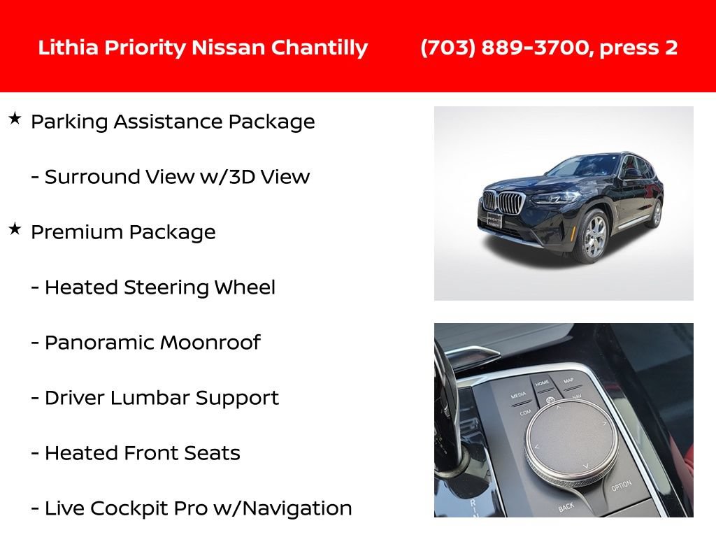 Used 2023 BMW X3 xDrive30i w/ Convenience Package AWD/4WD image 18