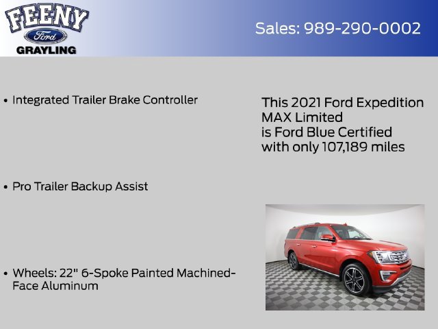 Certified 2021 Ford Expedition Max Limited AWD/4WD image 25