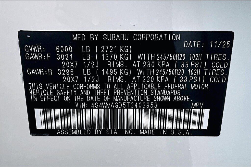 New 2026 Subaru Ascent Limited image 11