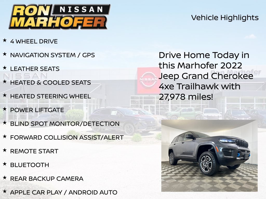 Used 2022 Jeep Grand Cherokee Trailhawk AWD/4WD image 14
