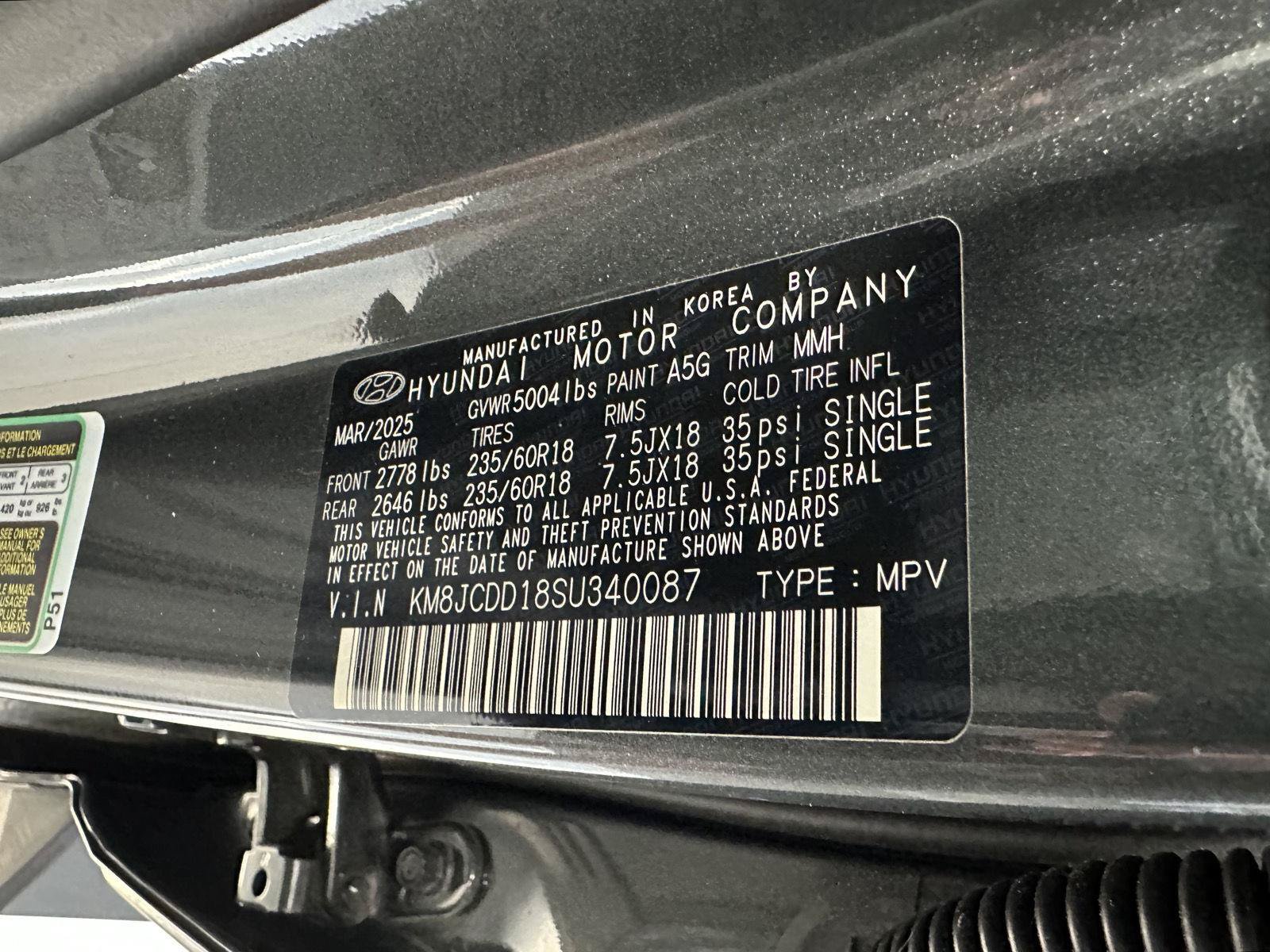 Used 2025 Hyundai Tucson SEL AWD/4WD image 16