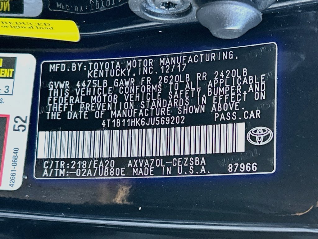 Used 2018 Toyota Camry SE FWD image 29
