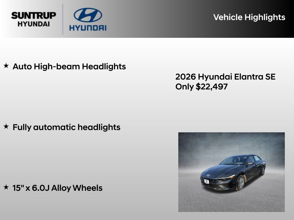 Used 2026 Hyundai Elantra SE FWD image 16