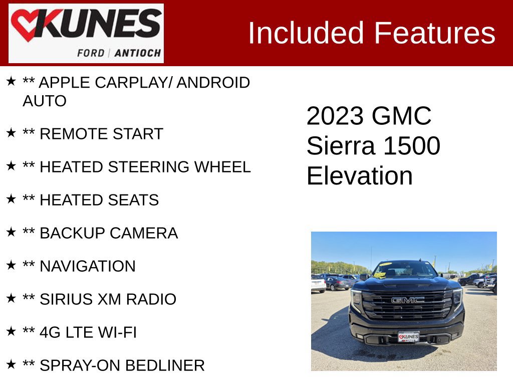 Used 2023 GMC Sierra 1500 Elevation AWD/4WD image 3