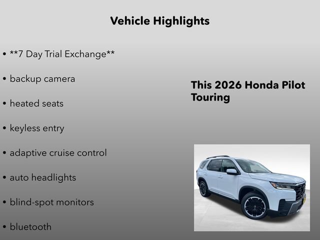 New 2026 Honda Pilot Touring image 5