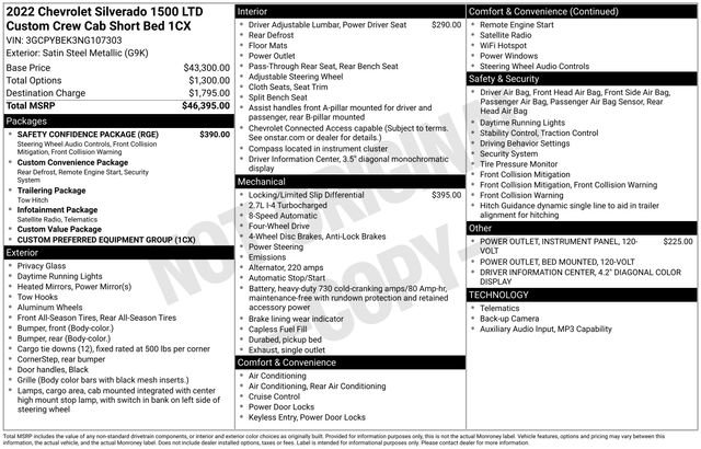 Used 2022 Chevrolet Silverado 1500 Custom w/ Safety Confidence Package video 3