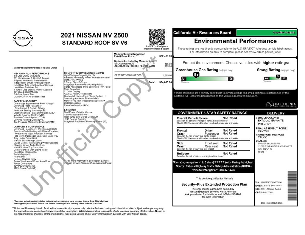 Used 2021 Nissan NV 2500 SV image 37