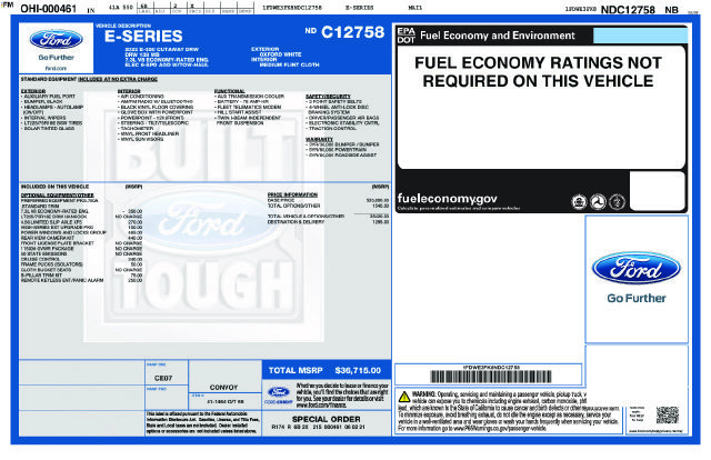 Used 2022 Ford E-350 and Econoline 350 Super Duty w/ Power Windows & Locks Group RWD image 6
