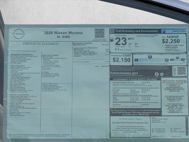 New 2026 Nissan Murano SL image 16